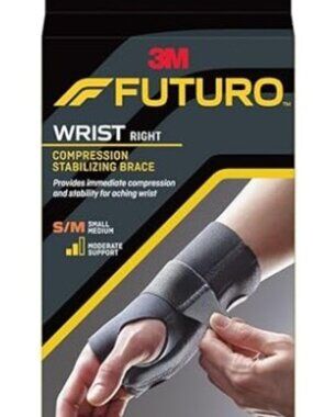 FUTURO Compression Stabilizing Wrist Brace, Right Hand, Small/Medium Size